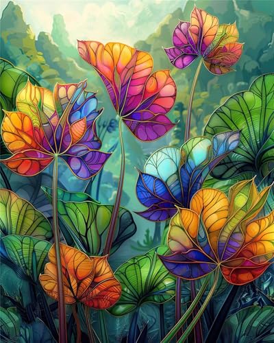 Puzzle für Erwachsene 200 Teile, DIY Kreative Unterhaltung Puzzles, schöne Geschenkidee Jigsaw Puzzle mit Bunte Blattpflanzen-Motiv Puzzle für Erwachsene 200 Teile, DIY Kreative Unterhaltung Puzzles, schöne Geschenkidee Jigsaw Puzzle mit Bunte Blattpflanzen-Motiv von Muaor