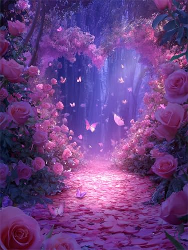 Puzzle für Erwachsene 200 Teile, DIY Kreative Unterhaltung Puzzles, schöne Geschenkidee Jigsaw Puzzle mit Liebe Rosengarten-Motiv von Muaor