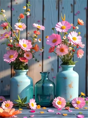 Puzzle für Erwachsene 200 Teile, DIY Kreative Unterhaltung Puzzles, schöne Geschenkidee Jigsaw Puzzle mit Rosa Daisy Vase-Motiv Puzzle für Erwachsene 200 Teile, DIY Kreative Unterhaltung Puzzles, schöne Geschenkidee Jigsaw Puzzle mit Rosa Daisy Vase-Motiv von Muaor