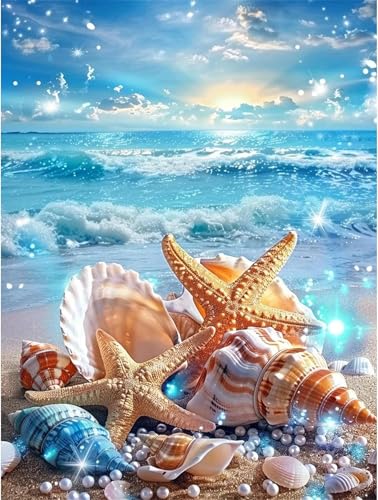 Puzzle für Erwachsene 2000 Teile, DIY Kreative Unterhaltung Puzzles, schöne Geschenkidee Jigsaw Puzzle mit Meereswellen Seestern-Motiv von Muaor