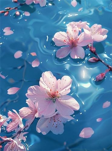 Puzzle für Erwachsene 2000 Teile, DIY Kreative Unterhaltung Puzzles, schöne Geschenkidee Jigsaw Puzzle mit Rosa Pfirsichblüte-Motiv von Muaor
