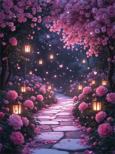 Puzzle für Erwachsene 30 Teile, DIY Kreative Unterhaltung Puzzles, schöne Geschenkidee Jigsaw Puzzle mit Baum-Blumen-Straße-Motiv Puzzle für Erwachsene 30 Teile, DIY Kreative Unterhaltung Puzzles, schöne Geschenkidee Jigsaw Puzzle mit Baum-Blumen-Straße-Motiv von Muaor