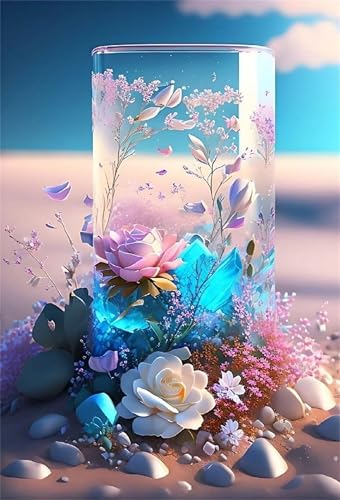 Puzzle für Erwachsene 30 Teile, DIY Kreative Unterhaltung Puzzles, schöne Geschenkidee Jigsaw Puzzle mit Sand Blumen Steine-Motiv Puzzle für Erwachsene 30 Teile, DIY Kreative Unterhaltung Puzzles, schöne Geschenkidee Jigsaw Puzzle mit Sand Blumen Steine-Motiv von Muaor