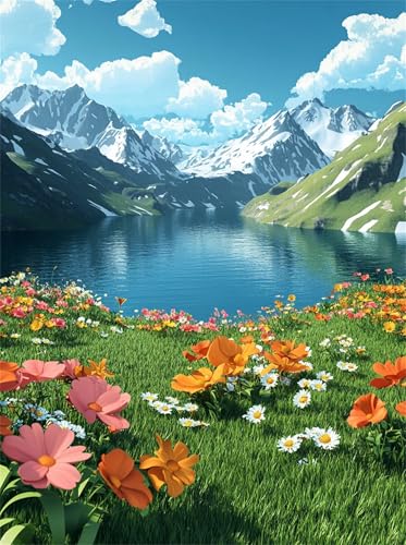 Puzzle für Erwachsene 300 Teile, DIY Kreative Unterhaltung Puzzles, schöne Geschenkidee Jigsaw Puzzle mit Rasen am Bergsee-Motiv Puzzle für Erwachsene 300 Teile, DIY Kreative Unterhaltung Puzzles, schöne Geschenkidee Jigsaw Puzzle mit Rasen am Bergsee-Motiv von Muaor