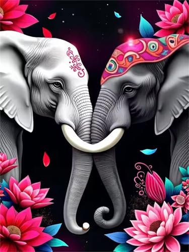 Puzzle für Erwachsene 300 Teile, DIY Kreative Unterhaltung Puzzles, schöne Geschenkidee Jigsaw Puzzle mit Tiere Elefanten Lotus-Motiv Puzzle für Erwachsene 300 Teile, DIY Kreative Unterhaltung Puzzles, schöne Geschenkidee Jigsaw Puzzle mit Tiere Elefanten Lotus-Motiv von Muaor