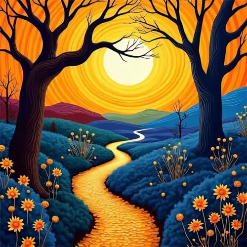 Puzzle für Erwachsene 35 Teile Abstrakte Landschaft, DIY Kreative Unterhaltung, Spaß, Klassisches Puzzles für Erwachsene Lernspiel Spielzeug Geschenk Jigsaw Puzzle 35 Teile von Muaor