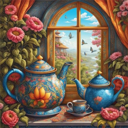 Puzzle für Erwachsene 35 Teile Blaue Teekanne Szenerie, DIY Kreative Unterhaltung, Spaß, Klassisches Puzzles für Erwachsene Lernspiel Spielzeug Geschenk Jigsaw Puzzle 35 Teile Puzzle für Erwachsene 35 Teile Blaue Teekanne Szenerie, DIY Kreative Unterhaltung, Spaß, Klassisches Puzzles für Erwachsene Lernspiel Spielzeug Geschenk Jigsaw Puzzle 35 Teile von Muaor
