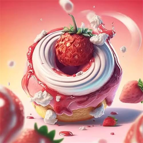 Puzzle für Erwachsene 35 Teile Erdbeerkuchen, DIY Kreative Unterhaltung, Spaß, Klassisches Puzzles für Erwachsene Lernspiel Spielzeug Geschenk Jigsaw Puzzle 35 Teile von Muaor
