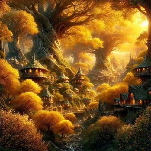 Puzzle für Erwachsene 35 Teile Goldene Sonnenuntergangslandschaft, DIY Kreative Unterhaltung, Spaß, Klassisches Puzzles für Erwachsene Lernspiel Spielzeug Geschenk Jigsaw Puzzle 35 Teile von Muaor
