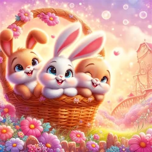 Puzzle für Erwachsene 35 Teile Karikatur Kaninchen Garten, DIY Kreative Unterhaltung, Spaß, Klassisches Puzzles für Erwachsene Lernspiel Spielzeug Geschenk Jigsaw Puzzle 35 Teile von Muaor