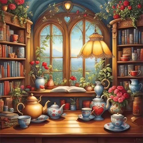 Puzzle für Erwachsene 35 Teile Klassische Bücherregal-Teekanne, DIY Kreative Unterhaltung, Spaß, Klassisches Puzzles für Erwachsene Lernspiel Spielzeug Geschenk Jigsaw Puzzle 35 Teile Puzzle für Erwachsene 35 Teile Klassische Bücherregal-Teekanne, DIY Kreative Unterhaltung, Spaß, Klassisches Puzzles für Erwachsene Lernspiel Spielzeug Geschenk Jigsaw Puzzle 35 Teile von Muaor