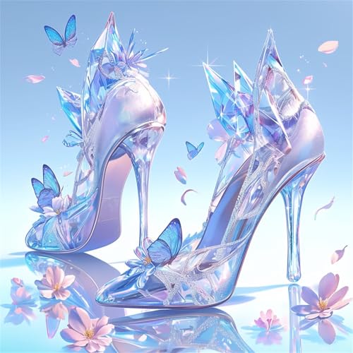 Puzzle für Erwachsene 35 Teile Kristall High Heels, DIY Kreative Unterhaltung, Spaß, Klassisches Puzzles für Erwachsene Lernspiel Spielzeug Geschenk Jigsaw Puzzle 35 Teile von Muaor