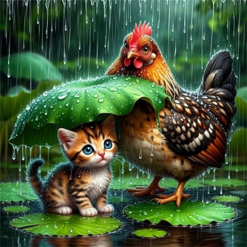 Puzzle für Erwachsene 35 Teile Lotus-Blattregen, DIY Kreative Unterhaltung, Spaß, Klassisches Puzzles für Erwachsene Lernspiel Spielzeug Geschenk Jigsaw Puzzle 35 Teile von Muaor