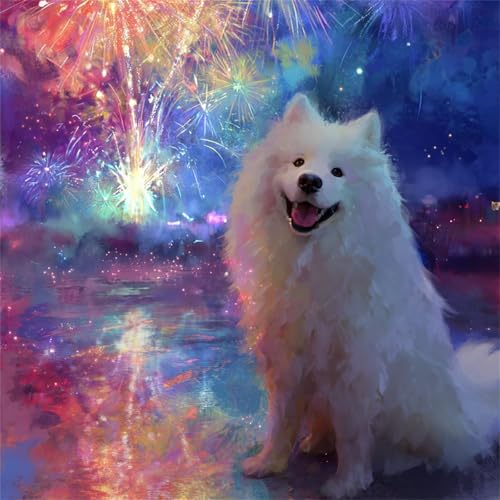 Puzzle für Erwachsene 35 Teile Nacht des weißen Hundes, DIY Kreative Unterhaltung, Spaß, Klassisches Puzzles für Erwachsene Lernspiel Spielzeug Geschenk Jigsaw Puzzle 35 Teile Puzzle für Erwachsene 35 Teile Nacht des weißen Hundes, DIY Kreative Unterhaltung, Spaß, Klassisches Puzzles für Erwachsene Lernspiel Spielzeug Geschenk Jigsaw Puzzle 35 Teile von Muaor