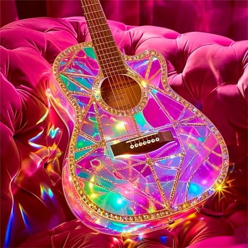 Puzzle für Erwachsene 35 Teile Rosa Gitarrensofa, DIY Kreative Unterhaltung, Spaß, Klassisches Puzzles für Erwachsene Lernspiel Spielzeug Geschenk Jigsaw Puzzle 35 Teile von Muaor
