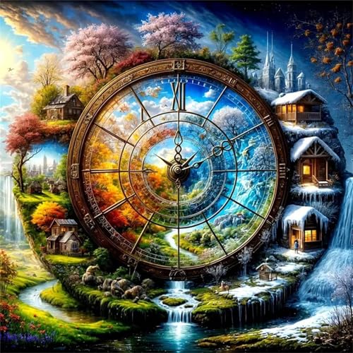 Puzzle für Erwachsene 35 Teile Season Taschenuhr, DIY Kreative Unterhaltung, Spaß, Klassisches Puzzles für Erwachsene Lernspiel Spielzeug Geschenk Jigsaw Puzzle 35 Teile von Muaor