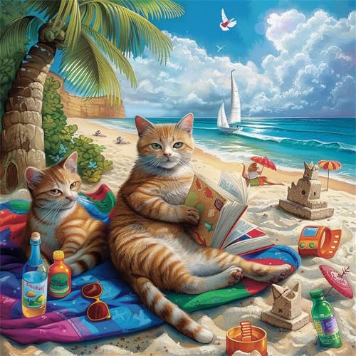 Puzzle für Erwachsene 35 Teile Strandlandschaft Katze, DIY Kreative Unterhaltung, Spaß, Klassisches Puzzles für Erwachsene Lernspiel Spielzeug Geschenk Jigsaw Puzzle 35 Teile Puzzle für Erwachsene 35 Teile Strandlandschaft Katze, DIY Kreative Unterhaltung, Spaß, Klassisches Puzzles für Erwachsene Lernspiel Spielzeug Geschenk Jigsaw Puzzle 35 Teile von Muaor