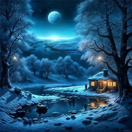 Puzzle für Erwachsene 35 Teile Winter Verschneite Nacht, DIY Kreative Unterhaltung, Spaß, Klassisches Puzzles für Erwachsene Lernspiel Spielzeug Geschenk Jigsaw Puzzle 35 Teile Puzzle für Erwachsene 35 Teile Winter Verschneite Nacht, DIY Kreative Unterhaltung, Spaß, Klassisches Puzzles für Erwachsene Lernspiel Spielzeug Geschenk Jigsaw Puzzle 35 Teile von Muaor