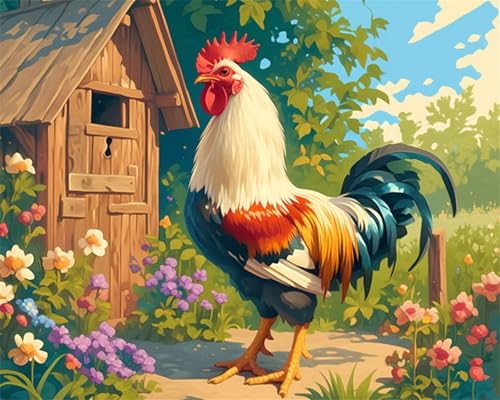Puzzle für Erwachsene 500 Teile, DIY Kreative Unterhaltung Puzzles, schöne Geschenkidee Jigsaw Puzzle mit Hütte Hühnergarten-Motiv Puzzle für Erwachsene 500 Teile, DIY Kreative Unterhaltung Puzzles, schöne Geschenkidee Jigsaw Puzzle mit Hütte Hühnergarten-Motiv von Muaor