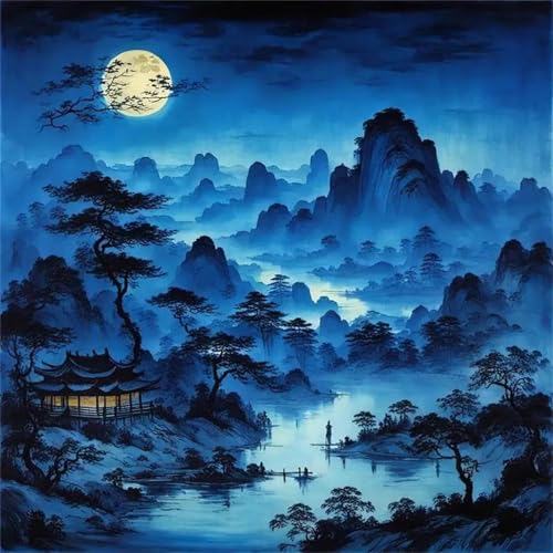 Puzzle für Erwachsene 500 Teile Bergwasserhütte, DIY Kreative Unterhaltung, Spaß, Klassisches Puzzles für Erwachsene Lernspiel Spielzeug Geschenk Jigsaw Puzzle 500 Teile von Muaor