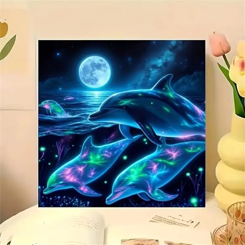 Puzzle für Erwachsene 500 Teile Delfin-Mond-Meer, DIY Kreative Unterhaltung, Spaß, Klassisches Puzzles für Erwachsene Lernspiel Spielzeug Geschenk Jigsaw Puzzle 500 Teile Puzzle für Erwachsene 500 Teile Delfin-Mond-Meer, DIY Kreative Unterhaltung, Spaß, Klassisches Puzzles für Erwachsene Lernspiel Spielzeug Geschenk Jigsaw Puzzle 500 Teile von Muaor