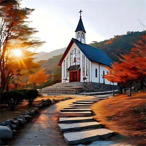 Puzzle für Erwachsene 500 Teile Herbstliche Kirchenstraße, DIY Kreative Unterhaltung, Spaß, Klassisches Puzzles für Erwachsene Lernspiel Spielzeug Geschenk Jigsaw Puzzle 500 Teile Puzzle für Erwachsene 500 Teile Herbstliche Kirchenstraße, DIY Kreative Unterhaltung, Spaß, Klassisches Puzzles für Erwachsene Lernspiel Spielzeug Geschenk Jigsaw Puzzle 500 Teile von Muaor