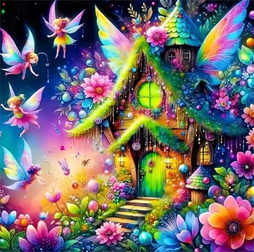 Puzzle für Erwachsene 500 Teile Märchenland-Haus, DIY Kreative Unterhaltung, Spaß, Klassisches Puzzles für Erwachsene Lernspiel Spielzeug Geschenk Jigsaw Puzzle 500 Teile von Muaor