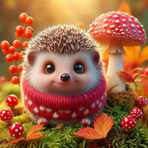 Puzzle für Erwachsene 500 Teile Niedlicher Igel Herbst, DIY Kreative Unterhaltung, Spaß, Klassisches Puzzles für Erwachsene Lernspiel Spielzeug Geschenk Jigsaw Puzzle 500 Teile von Muaor