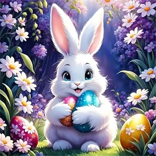 Puzzle für Erwachsene 500 Teile Osterei Hase, DIY Kreative Unterhaltung, Spaß, Klassisches Puzzles für Erwachsene Lernspiel Spielzeug Geschenk Jigsaw Puzzle 500 Teile von Muaor