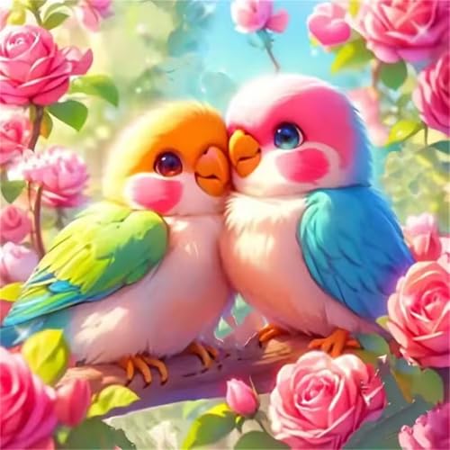 Puzzle für Erwachsene 500 Teile Papagei Rosengarten, DIY Kreative Unterhaltung, Spaß, Klassisches Puzzles für Erwachsene Lernspiel Spielzeug Geschenk Jigsaw Puzzle 500 Teile von Muaor