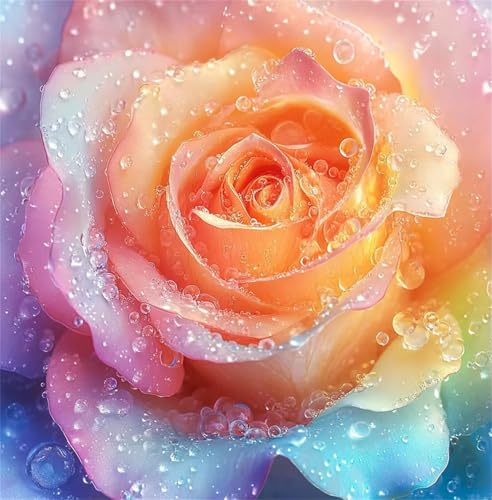 Puzzle für Erwachsene 500 Teile Saftige Orangenrose, DIY Kreative Unterhaltung, Spaß, Klassisches Puzzles für Erwachsene Lernspiel Spielzeug Geschenk Jigsaw Puzzle 500 Teile von Muaor
