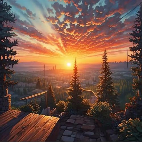 Puzzle für Erwachsene 500 Teile Sonnenaufgang Wald Sonnenlicht, DIY Kreative Unterhaltung, Spaß, Klassisches Puzzles für Erwachsene Lernspiel Spielzeug Geschenk Jigsaw Puzzle 500 Teile von Muaor