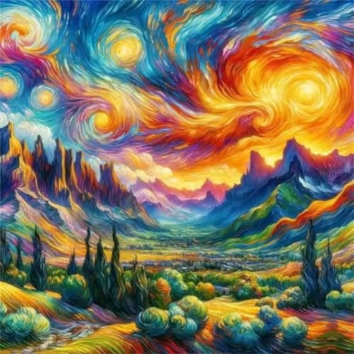 Puzzle für Erwachsene 500 Teile Sonnenbaum-Grasland, DIY Kreative Unterhaltung, Spaß, Klassisches Puzzles für Erwachsene Lernspiel Spielzeug Geschenk Jigsaw Puzzle 500 Teile von Muaor