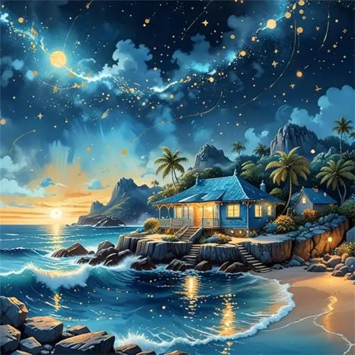 Puzzle für Erwachsene 500 Teile Sternennacht am Meer, DIY Kreative Unterhaltung, Spaß, Klassisches Puzzles für Erwachsene Lernspiel Spielzeug Geschenk Jigsaw Puzzle 500 Teile Puzzle für Erwachsene 500 Teile Sternennacht am Meer, DIY Kreative Unterhaltung, Spaß, Klassisches Puzzles für Erwachsene Lernspiel Spielzeug Geschenk Jigsaw Puzzle 500 Teile von Muaor