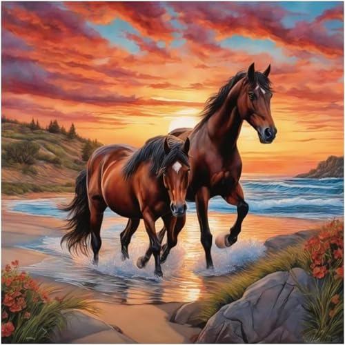 Puzzle für Erwachsene 500 Teile Strand Laufen Pferd, DIY Kreative Unterhaltung, Spaß, Klassisches Puzzles für Erwachsene Lernspiel Spielzeug Geschenk Jigsaw Puzzle 500 Teile Puzzle für Erwachsene 500 Teile Strand Laufen Pferd, DIY Kreative Unterhaltung, Spaß, Klassisches Puzzles für Erwachsene Lernspiel Spielzeug Geschenk Jigsaw Puzzle 500 Teile von Muaor