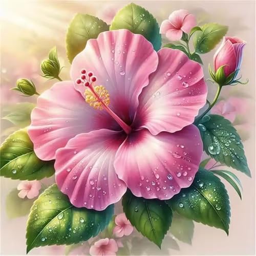 Puzzle für Erwachsene 500 Teile Sun Pink Blume, DIY Kreative Unterhaltung, Spaß, Klassisches Puzzles für Erwachsene Lernspiel Spielzeug Geschenk Jigsaw Puzzle 500 Teile von Muaor