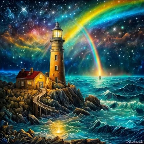 Puzzle für Erwachsene 500 Teile Wunderschöne Regenbogen-Aurora, DIY Kreative Unterhaltung, Spaß, Klassisches Puzzles für Erwachsene Lernspiel Spielzeug Geschenk Jigsaw Puzzle 500 Teile von Muaor
