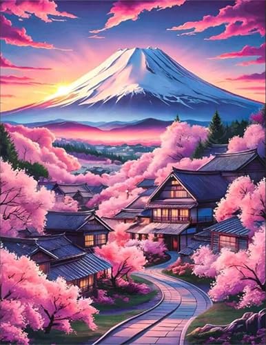 Puzzle für Erwachsene 60 Teile, DIY Kreative Unterhaltung Puzzles, schöne Geschenkidee Jigsaw Puzzle mit Altes Bergdorf-Motiv von Muaor