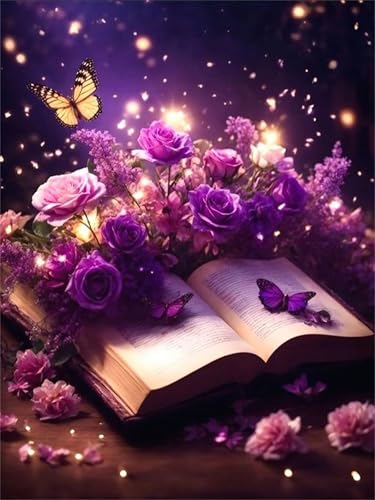 Puzzle für Erwachsene 60 Teile, DIY Kreative Unterhaltung Puzzles, schöne Geschenkidee Jigsaw Puzzle mit Lila Blumenbuch-Motiv Puzzle für Erwachsene 60 Teile, DIY Kreative Unterhaltung Puzzles, schöne Geschenkidee Jigsaw Puzzle mit Lila Blumenbuch-Motiv von Muaor