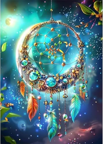 Puzzle für Erwachsene 60 Teile, DIY Kreative Unterhaltung Puzzles, schöne Geschenkidee Jigsaw Puzzle mit Nacht-Traumfänger-Motiv von Muaor