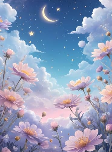 Puzzle für Erwachsene 60 Teile, DIY Kreative Unterhaltung Puzzles, schöne Geschenkidee Jigsaw Puzzle mit Sternenklare Nachtblume-Motiv Puzzle für Erwachsene 60 Teile, DIY Kreative Unterhaltung Puzzles, schöne Geschenkidee Jigsaw Puzzle mit Sternenklare Nachtblume-Motiv von Muaor