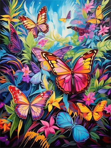 Puzzle für Erwachsene 700 Teile, DIY Kreative Unterhaltung Puzzles, schöne Geschenkidee Jigsaw Puzzle mit Bunte Pflanzenschmetterlinge-Motiv Puzzle für Erwachsene 700 Teile, DIY Kreative Unterhaltung Puzzles, schöne Geschenkidee Jigsaw Puzzle mit Bunte Pflanzenschmetterlinge-Motiv von Muaor