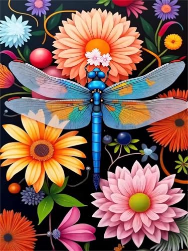 Puzzle für Erwachsene 700 Teile, DIY Kreative Unterhaltung Puzzles, schöne Geschenkidee Jigsaw Puzzle mit Libelle Gänseblümchen-Motiv Puzzle für Erwachsene 700 Teile, DIY Kreative Unterhaltung Puzzles, schöne Geschenkidee Jigsaw Puzzle mit Libelle Gänseblümchen-Motiv von Muaor