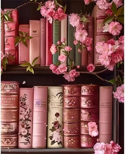 Puzzle für Erwachsene 700 Teile, DIY Kreative Unterhaltung Puzzles, schöne Geschenkidee Jigsaw Puzzle mit Rosa Buch Blume-Motiv Puzzle für Erwachsene 700 Teile, DIY Kreative Unterhaltung Puzzles, schöne Geschenkidee Jigsaw Puzzle mit Rosa Buch Blume-Motiv von Muaor