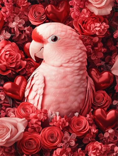 Puzzle für Erwachsene 700 Teile, DIY Kreative Unterhaltung Puzzles, schöne Geschenkidee Jigsaw Puzzle mit Rote Blume Papagei-Motiv Puzzle für Erwachsene 700 Teile, DIY Kreative Unterhaltung Puzzles, schöne Geschenkidee Jigsaw Puzzle mit Rote Blume Papagei-Motiv von Muaor