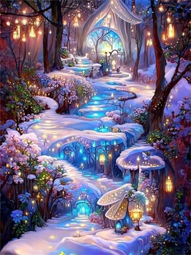 Puzzle für Erwachsene 700 Teile, DIY Kreative Unterhaltung Puzzles, schöne Geschenkidee Jigsaw Puzzle mit Wunderland Schneewälder-Motiv Puzzle für Erwachsene 700 Teile, DIY Kreative Unterhaltung Puzzles, schöne Geschenkidee Jigsaw Puzzle mit Wunderland Schneewälder-Motiv von Muaor