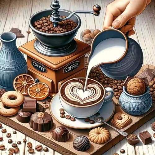 Puzzles 1000 Teile für Erwachsene,Herausforderndes Rätsel,Kreative Unterhaltung Puzzles für Die Ganze Familie,Spaß Klassisches Puzzle 1000,Puzzlespiele mit Kaffee-Dessert-Motiv Puzzles 1000 Teile für Erwachsene,Herausforderndes Rätsel,Kreative Unterhaltung Puzzles für Die Ganze Familie,Spaß Klassisches Puzzle 1000,Puzzlespiele mit Kaffee-Dessert-Motiv von Muaor