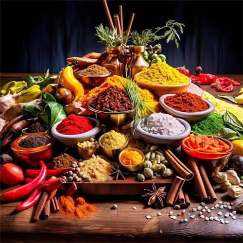 Puzzles 1000 Teile für Erwachsene,Herausforderndes Rätsel,Kreative Unterhaltung Puzzles für Die Ganze Familie,Spaß Klassisches Puzzle 1000,Puzzlespiele mit Lebensmittelgewürze-Motiv Puzzles 1000 Teile für Erwachsene,Herausforderndes Rätsel,Kreative Unterhaltung Puzzles für Die Ganze Familie,Spaß Klassisches Puzzle 1000,Puzzlespiele mit Lebensmittelgewürze-Motiv von Muaor
