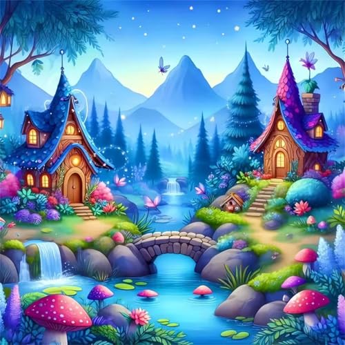 Puzzles 1000 Teile für Erwachsene,Herausforderndes Rätsel,Kreative Unterhaltung Puzzles für Die Ganze Familie,Spaß Klassisches Puzzle 1000,Puzzlespiele mit Märchenhaftes Haus-Motiv Puzzles 1000 Teile für Erwachsene,Herausforderndes Rätsel,Kreative Unterhaltung Puzzles für Die Ganze Familie,Spaß Klassisches Puzzle 1000,Puzzlespiele mit Märchenhaftes Haus-Motiv von Muaor