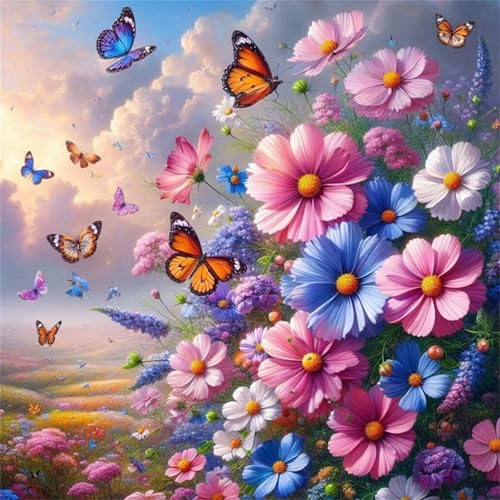 Puzzles 120 Teile für Erwachsene,Herausforderndes Rätsel,Kreative Unterhaltung Puzzles für Die Ganze Familie,Spaß Klassisches Puzzle 120,Puzzlespiele mit Schmetterling Gänseblümchen-Motiv Puzzles 120 Teile für Erwachsene,Herausforderndes Rätsel,Kreative Unterhaltung Puzzles für Die Ganze Familie,Spaß Klassisches Puzzle 120,Puzzlespiele mit Schmetterling Gänseblümchen-Motiv von Muaor